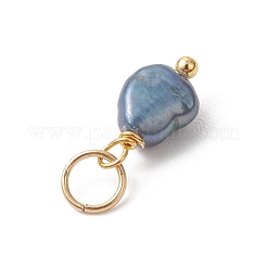 Natural Cultured Freshwater Pearl Rice Charms&nbsp;PALLOY-JF05039