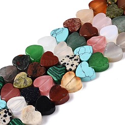 Natural & Synthetic Mixed Stone Beads Strands&nbsp;G-Q608-21