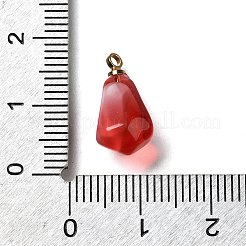 Brass Acrylic Pendants&nbsp;OACR-R006-01G-19