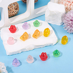 12Pcs 6 Styles Luminous Resin Chick Diaplay Decoration&nbsp;RESI-TAD0001-04
