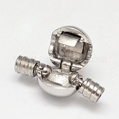 Tarnish Resistant 304 Stainless Steel European Clip Clasps&nbsp;STAS-D070-04P