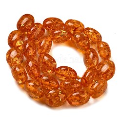 Resin Imitation Amber Beads Strands&nbsp;RESI-Z017-03