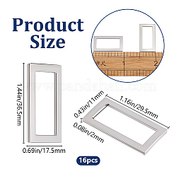 16Pcs Zinc Alloy Buckles&nbsp;FIND-BBC0002-43B