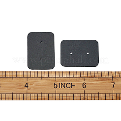 ペーパー ジュエリー イヤリング ディスプレイ カード  長方形  ブラック  35x25x0.5mm&nbsp;CDIS-TAC0001-02A