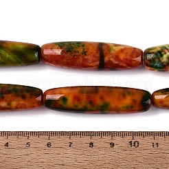 Natural Fire Crackle Agate Beads Strands&nbsp;G-Q606-62