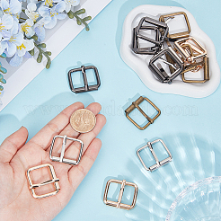 16Pcs 4 Colors Alloy Roller Buckles for Bag Strap Connector&nbsp;DIY-GF0013-71