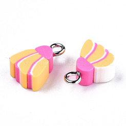 Handmade Polymer Clay Charms&nbsp;X-CLAY-T016-55