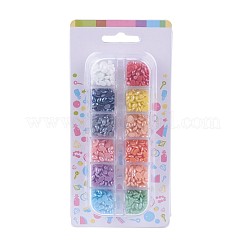 12 Colors Pearlized Plated Handmade Porcelain Cabochons&nbsp;PORC-JP0001-13-4x6mm