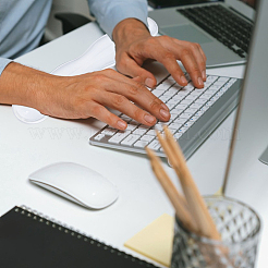 2Pcs 2 Styles Silicone Keyboard Wrist Rest&nbsp;AJEW-FH0007-62B