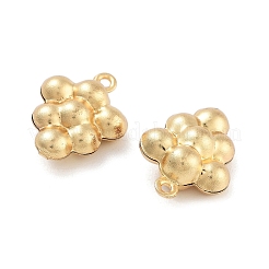 316サージカルステンレスペンダント  18KGP本金メッキ  野菜と果物シリーズの魅力  ブドウ  15x11x5mm  穴：1mm&nbsp;STAS-B072-06G-04