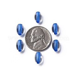透明なアクリルビーズ  オーバル  藤紫色  9.5x6mm  穴：1.5mm  約2000個/500g&nbsp;MACR-S373-134-T08