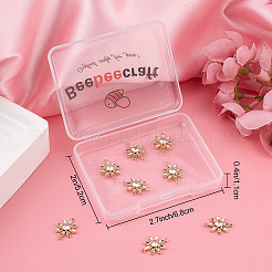 Brass Clear Cubic Zirconia Connector Charms&nbsp;KK-BBC0002-18