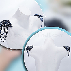 2Pcs Flower Glass Bead Tassel Sew on Ornament Accessories&nbsp;PATC-NB0001-39