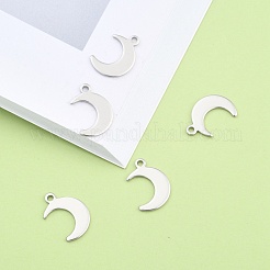 Tarnish Resistant Crescent Moon Stainless Steel Charms Pendants&nbsp;STAS-Q168-06