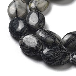 Natural Netstone Beads Strands&nbsp;G-P528-M13-01