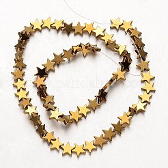 Electroplate Non-magnetic Synthetic Hematite Bead Strands&nbsp;X-G-F300-24C-03