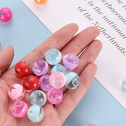 1-Hole Transparent Acrylic Buttons&nbsp;TACR-S154-51B