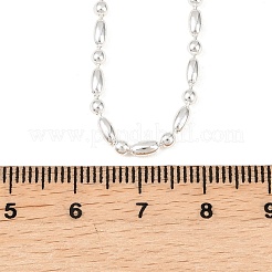 2.2MM Brass Ball Chain Necklaces for Men Women&nbsp;NJEW-L012-06S