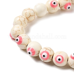 Synthetic Turquoise Enamel Beads Strands&nbsp;G-P507-17B