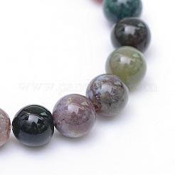 Round Natural Indian Agate Bead Strands&nbsp;G-R345-6mm-08