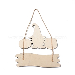 Halloween Wooden Door Wall Hanging Decorations&nbsp;HJEW-K040-01B
