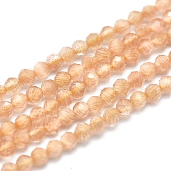 キャッツアイビーズ連売り  ラウンド  多面カット  ミックスカラー  2mm  穴：0.2mm  14.17~14.57インチ（36~37cm）  174~184個/連&nbsp;CE-I005-A06