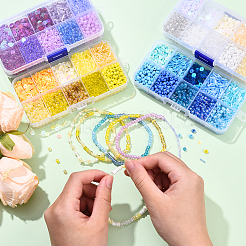 Diy Paillette and Seeds Beads Kits&nbsp;DIY-YW0017-31A