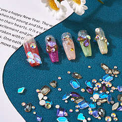 24 Style Transparent K9 Glass Cabochons&nbsp;GLAA-TA0001-24