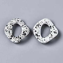 Spray Painted CCB Plastic Linking Rings&nbsp;LS-CCB-Q091-019A