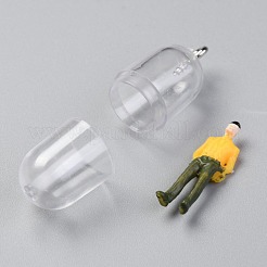 Plastic Mini Capsule Pendants&nbsp;KY-B001-01