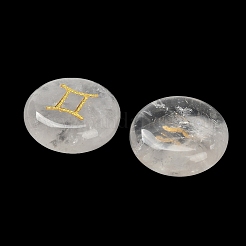 12 Constellation Natural Quartz Crystal Cabochons Set&nbsp;G-Q190-03C