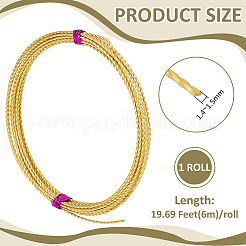 Braided Brass Wires&nbsp;CWIR-WH0013-008A