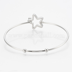 Tarnish Resistant 304 Stainless Steel Bangles&nbsp;STAS-N084-01