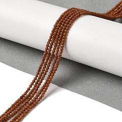 合成ゴールドストーン金砂石ビーズ連売り  ラウンド  2~2.5mm  穴：0.5mm  約170~220個/連  15.16~15.75''（38.5~40センチメートル）&nbsp;G-B090-A08-01