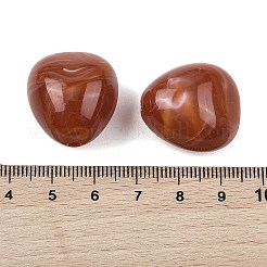 不透明なアクリルビーズ  三角形  T-掘削  ツートン  サドルブラウン  23.5~24x21.5x15.5mm  穴：3mm  約105個/500g&nbsp;OACR-Z036-01B-01