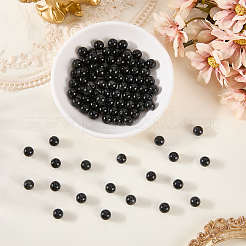 2 Strands Natural Obsidian Round Beads Strands&nbsp;G-PA0002-69