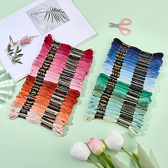 48 Skeins 4 Colors 6-Ply Polyester Embroidery Floss&nbsp;OCOR-CY0004-55A