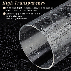 Transparent Acrylic Pipe Rigid Round Tube&nbsp;AJEW-WH0324-76F