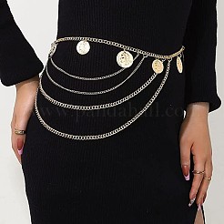 Alloy Coin Multi-Layered Chain Waist Body Chains for Women&nbsp;FS-WG18420-01
