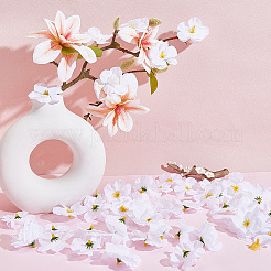 100Pcs Cloth Artificial Flower Head&nbsp;AJEW-GF0013-17C