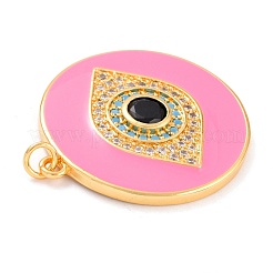 Real 18K Gold Plated Brass Micro Pave Cubic Zirconia Pendants&nbsp;ZIRC-L100-084G-04