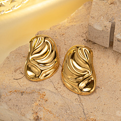 304 Stainless Steel Stud Earrings&nbsp;WG869EB-01