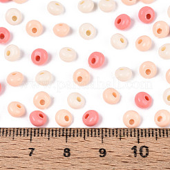 不透明なアクリルビーズ  ティアドロップ  鮭色  5x5x3mm  穴：1.5mm  約11630個/500g&nbsp;OACR-N150-05O