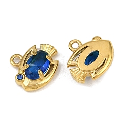 304 Stainless Steel Rhinestone Charms&nbsp;STAS-H242-05G-03