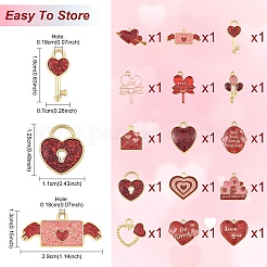 15Pcs 15 Styles Alloy Pendants&nbsp;ENAM-YW0006-84