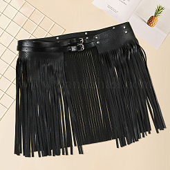 Imitation Leather Fringe Skirt Waist Belts&nbsp;AJEW-WH20020-266A