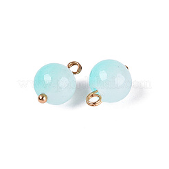 Alloy Glass Pendants&nbsp;GLAA-P080-03G-04