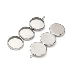 304 Stainless Steel Pendant Cabochon Settings&nbsp;STAS-K320-03A-P