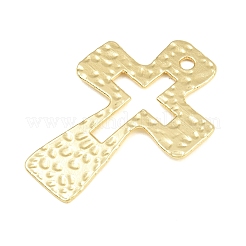 Textured Brass Connector Charm&nbsp;KK-CBA95AE-02C-G