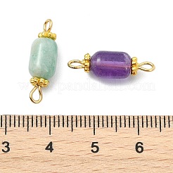 Natural Gemstone Connector Charms&nbsp;PALLOY-JF05820